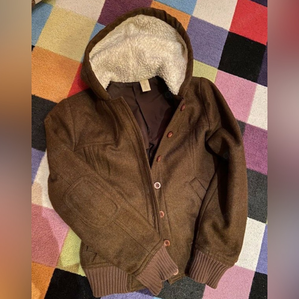 ISO Brown sherpa hoodie from the brand Rubbish